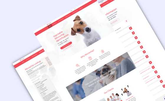 A responsive website for a high tech device for your pet