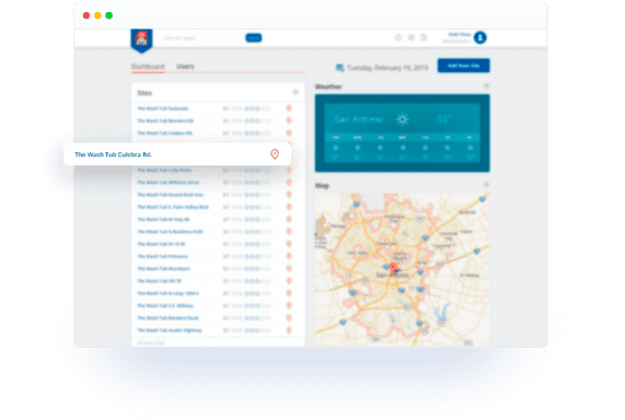An admin dashboard to view all data ro run your day to day with your business effectively