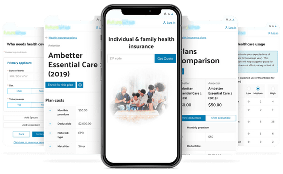 Health Insurance Marketplace's interfaces