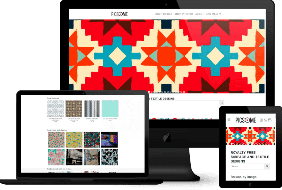 A responsive website for a design studio, giving clients the capability to see different textiles 
